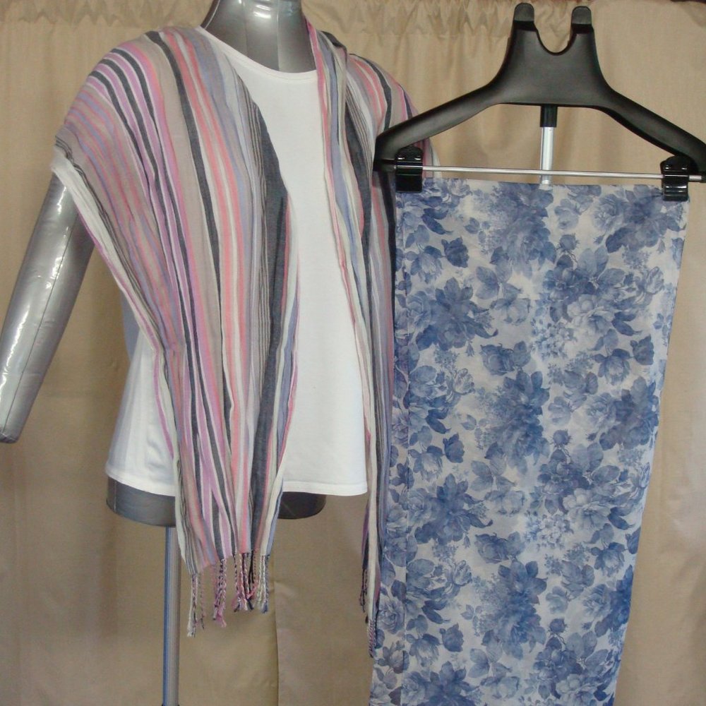 Two Eddie Bauer Scarves